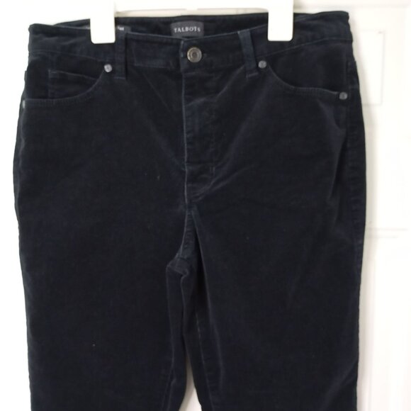 Talbots Black Straight Leg Corduroy Pants - Picture 6 of 10